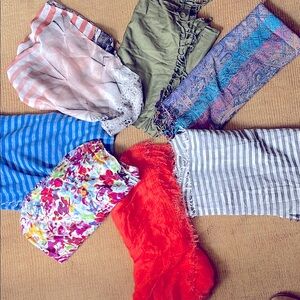 Collection of 7 wraps